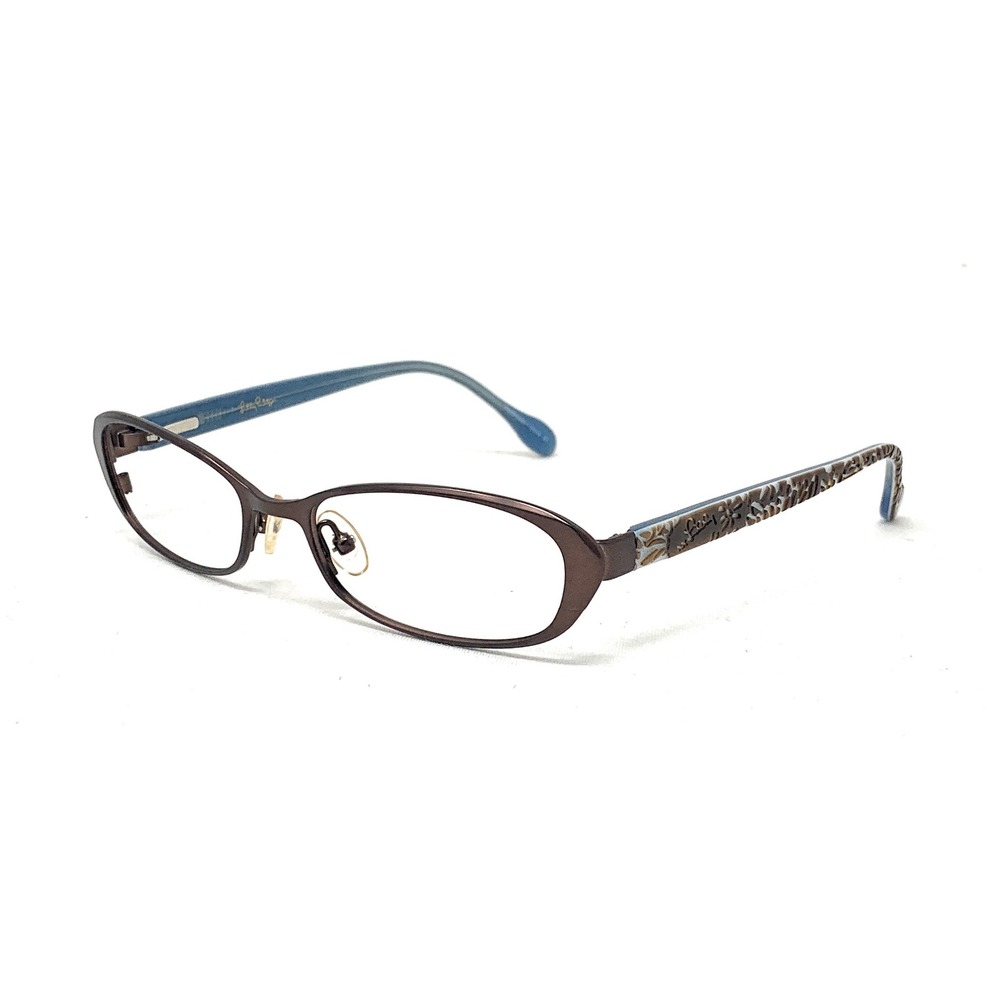 Authentic LILLY PULITZERβ Eyeglasses Callahan BR Brown Bronze Metal 50mm